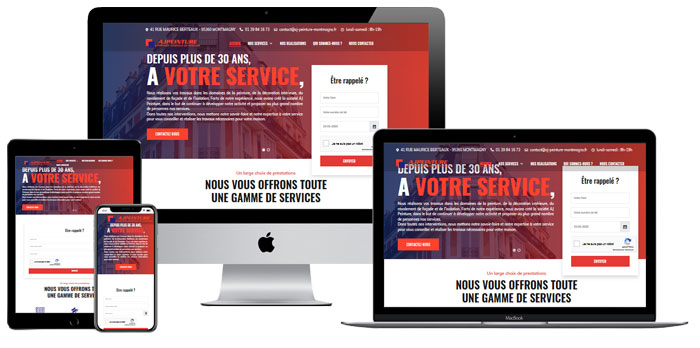 Site internet AJ Peinture
