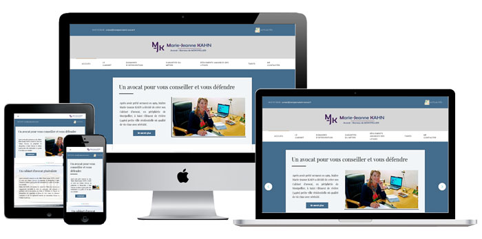 Site internet Maître Kahn, avocat au barreau de Montpellier