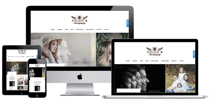 Site internet Philippe B. Photography, photographe professionnel
